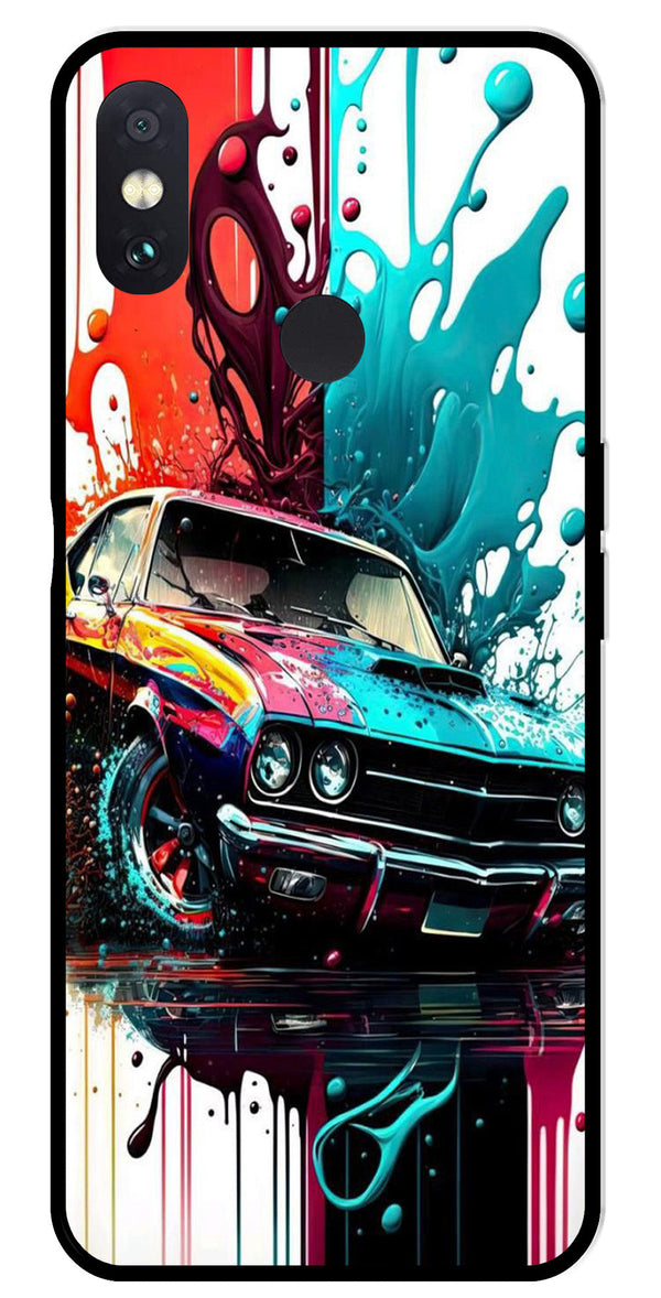 Vintage Car Metal Mobile Case for Redmi Note 5 Pro   (Design No -29)
