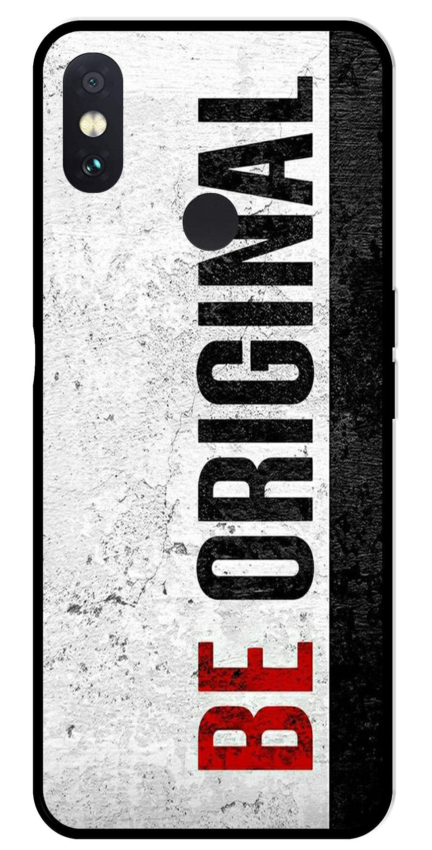 Be Original Metal Mobile Case for Redmi Note 5 Pro   (Design No -38)