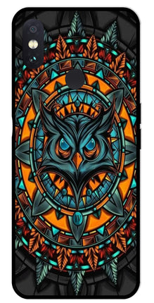 Owl Pattern Metal Mobile Case for Redmi Note 5 Pro
