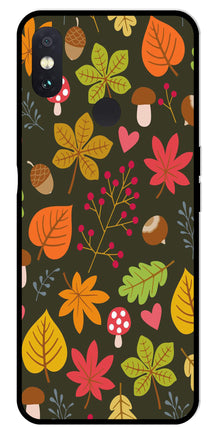 Leaves Design Metal Mobile Case for Redmi Note 5 Pro