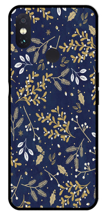 Floral Pattern  Metal Mobile Case for Redmi Note 5 Pro