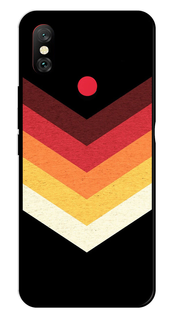 MultiColor Arrow Metal Mobile Case for Redmi Note 6 Pro   (Design No -04)