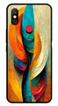 Modern Art Metal Mobile Case for Redmi Note 6   (Design No -11)