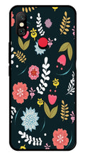 Floral Pattern2 Metal Mobile Case for Redmi Note 6 Pro Pro   (Design No -12)