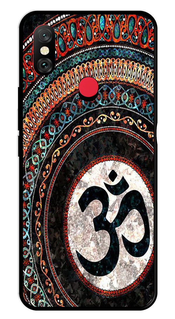 Oum Design Metal Mobile Case for Redmi Note 6   (Design No -15)