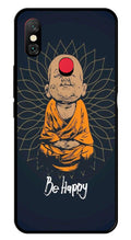 Be Happy Metal Mobile Case for Redmi Note 6 Pro Pro   (Design No -27)