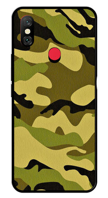 Army Pattern Metal Mobile Case for Redmi Note 6 Pro