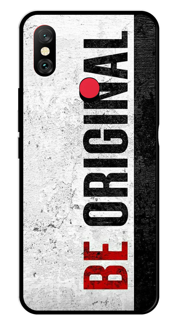 Be Original Metal Mobile Case for Redmi Note 6 Pro   (Design No -38)