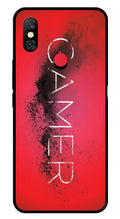 Gamer Pattern Metal Mobile Case for Redmi Note 6 Pro Pro   (Design No -41)