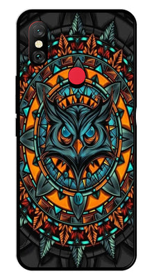 Owl Pattern Metal Mobile Case for Redmi Note 6 Pro