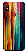 Modern Art Colorful Metal Mobile Case for Redmi Note 6 Pro Pro   (Design No -47)