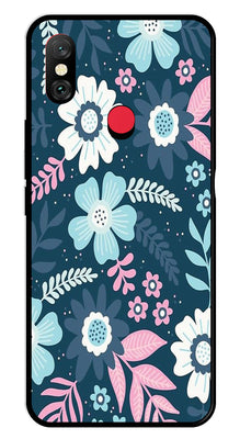 Flower Leaves Design Metal Mobile Case for Redmi Note 6