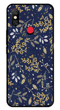 Floral Pattern  Metal Mobile Case for Redmi Note 6 Pro Pro   (Design No -52)