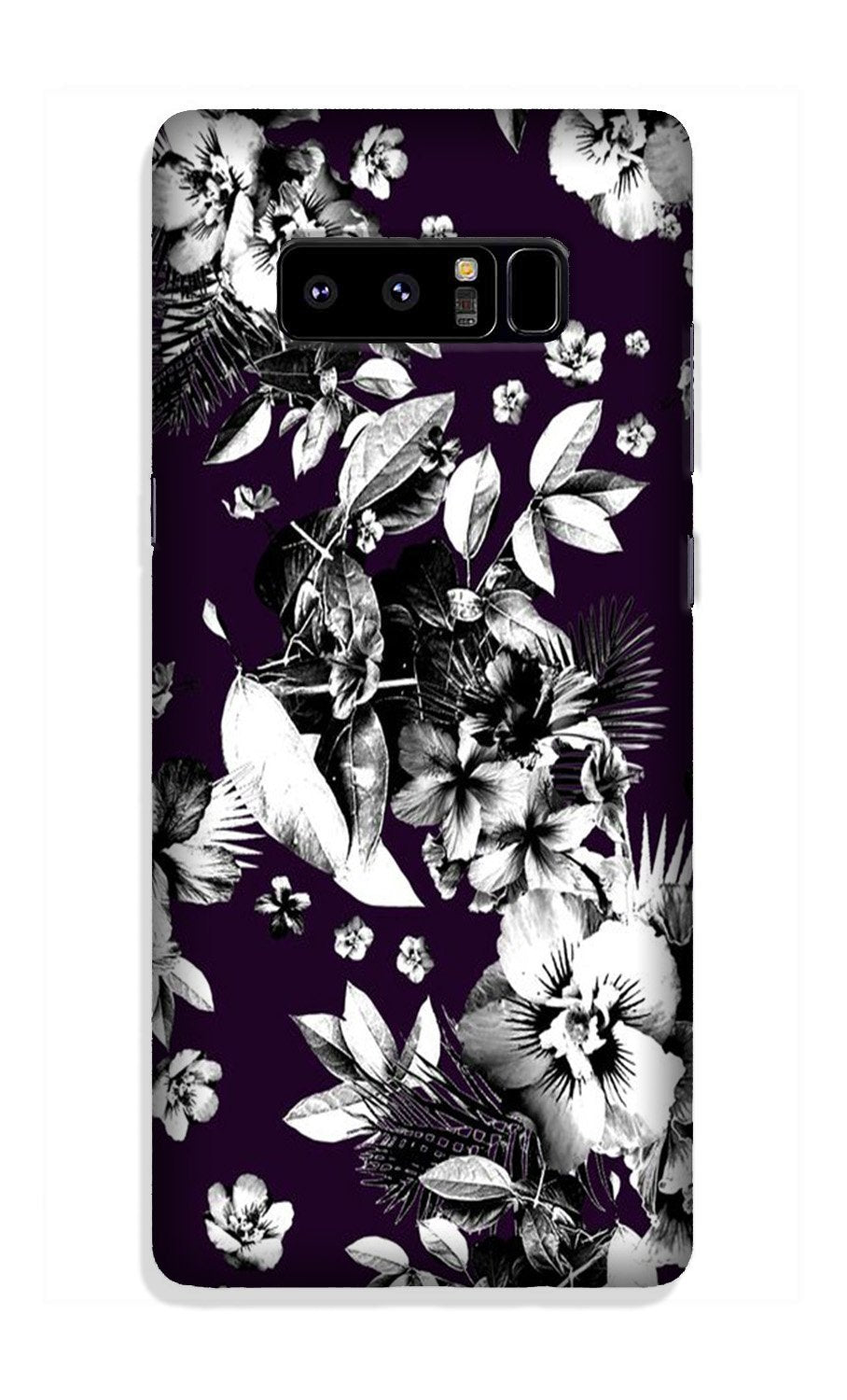 white flowers Case for Galaxy Note 8