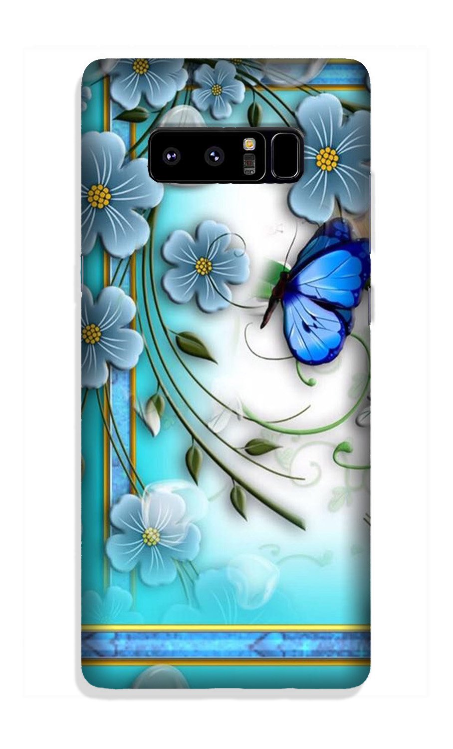 Blue Butterfly Case for Galaxy Note 8