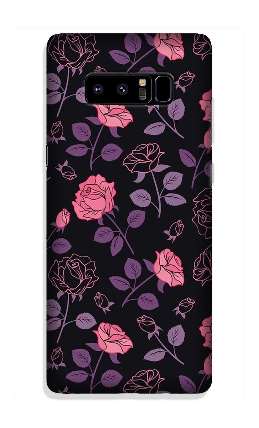 Rose Black Background Case for Galaxy Note 8