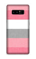 Pink white pattern Case for Galaxy Note 8