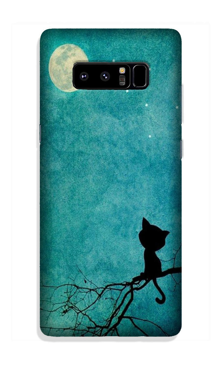 Moon cat Case for Galaxy Note 8