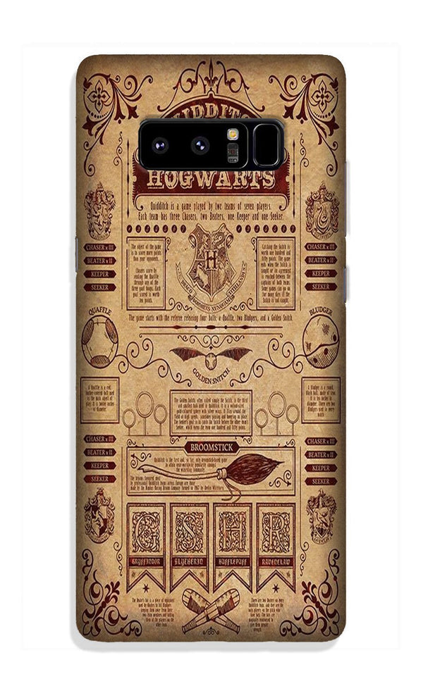 Hogwarts Mobile Back Case for Galaxy Note 8 (Design - 304)