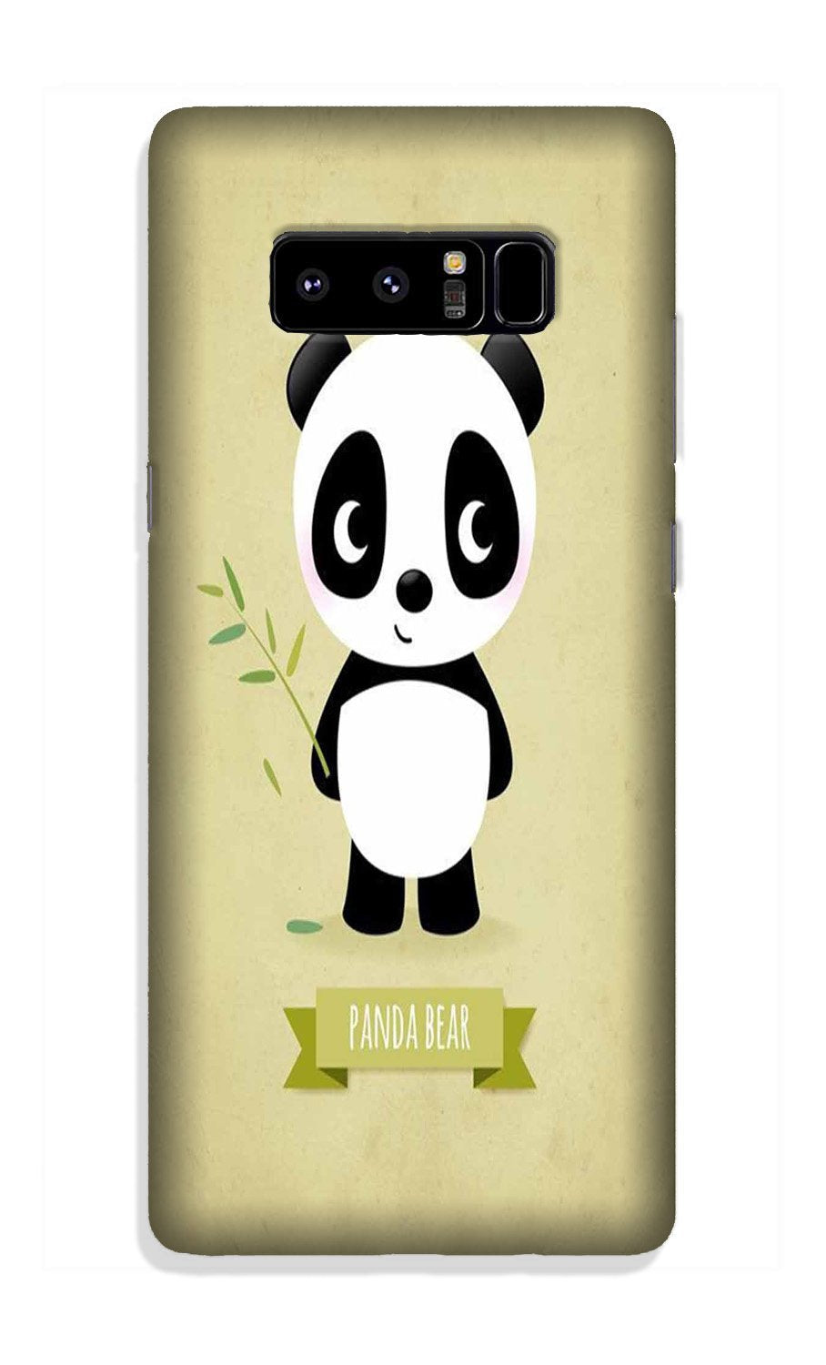 Panda Bear Mobile Back Case for Galaxy Note 8 (Design - 317)