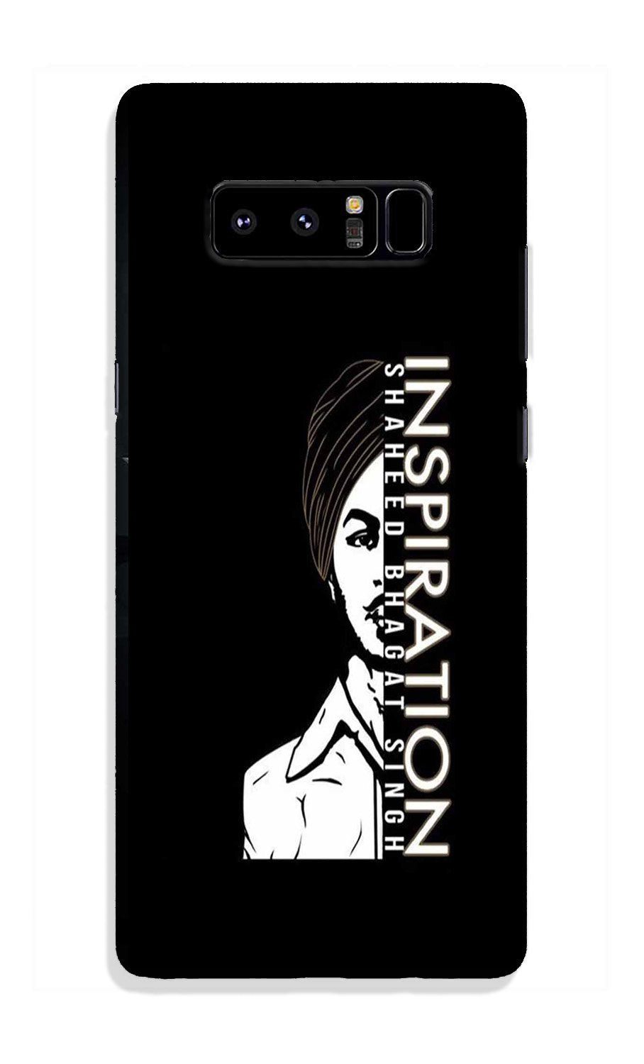 Bhagat Singh Mobile Back Case for Galaxy Note 8 (Design - 329)