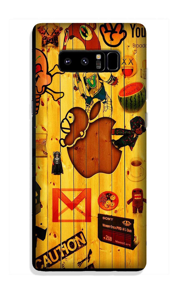 Wooden Texture Mobile Back Case for Galaxy Note 8 (Design - 367)