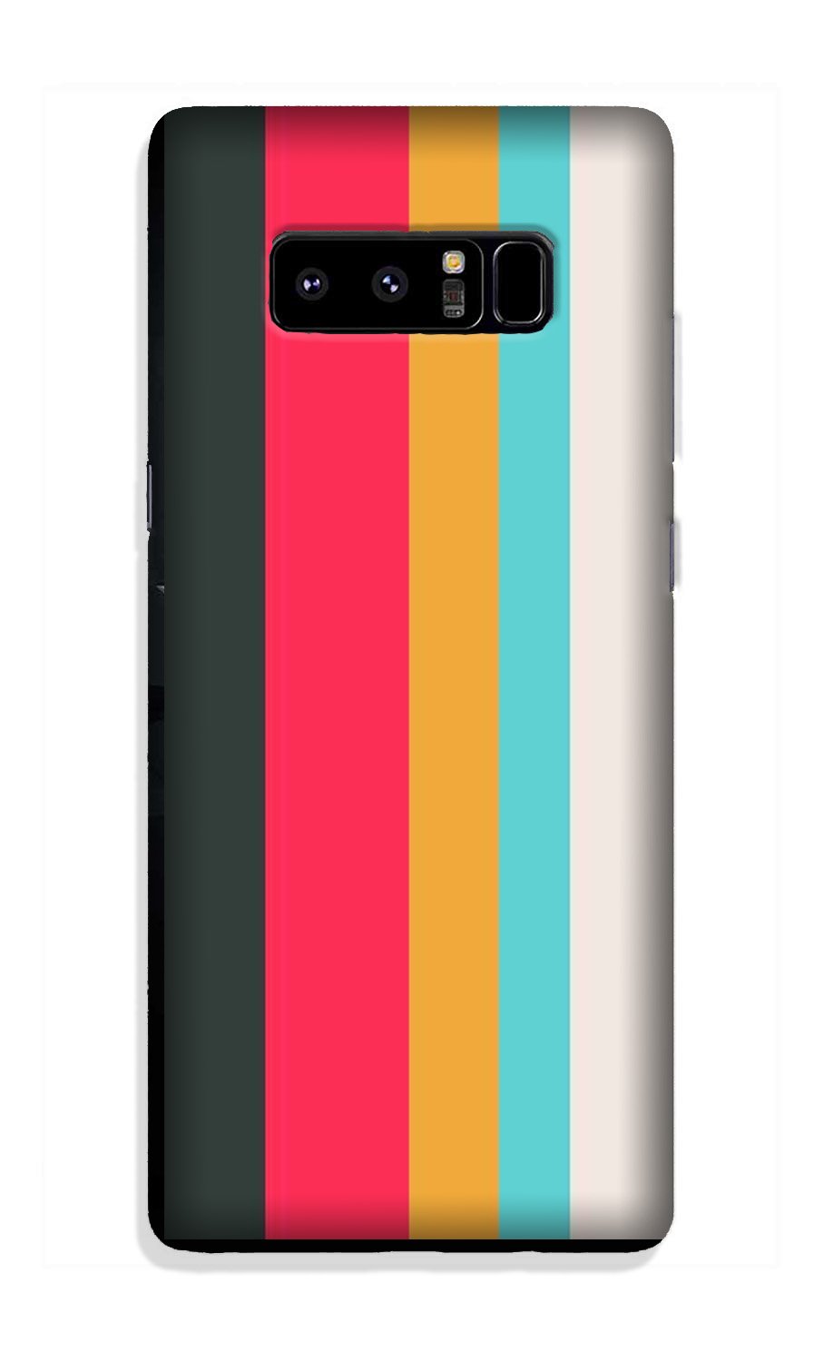 Color Pattern Mobile Back Case for Galaxy Note 8 (Design - 369)