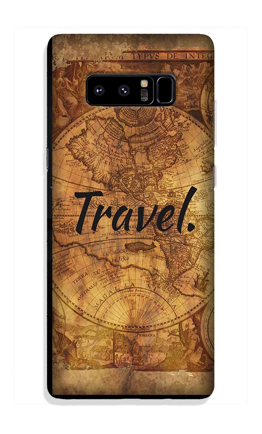 Travel Mobile Back Case for Galaxy Note 8 (Design - 375)