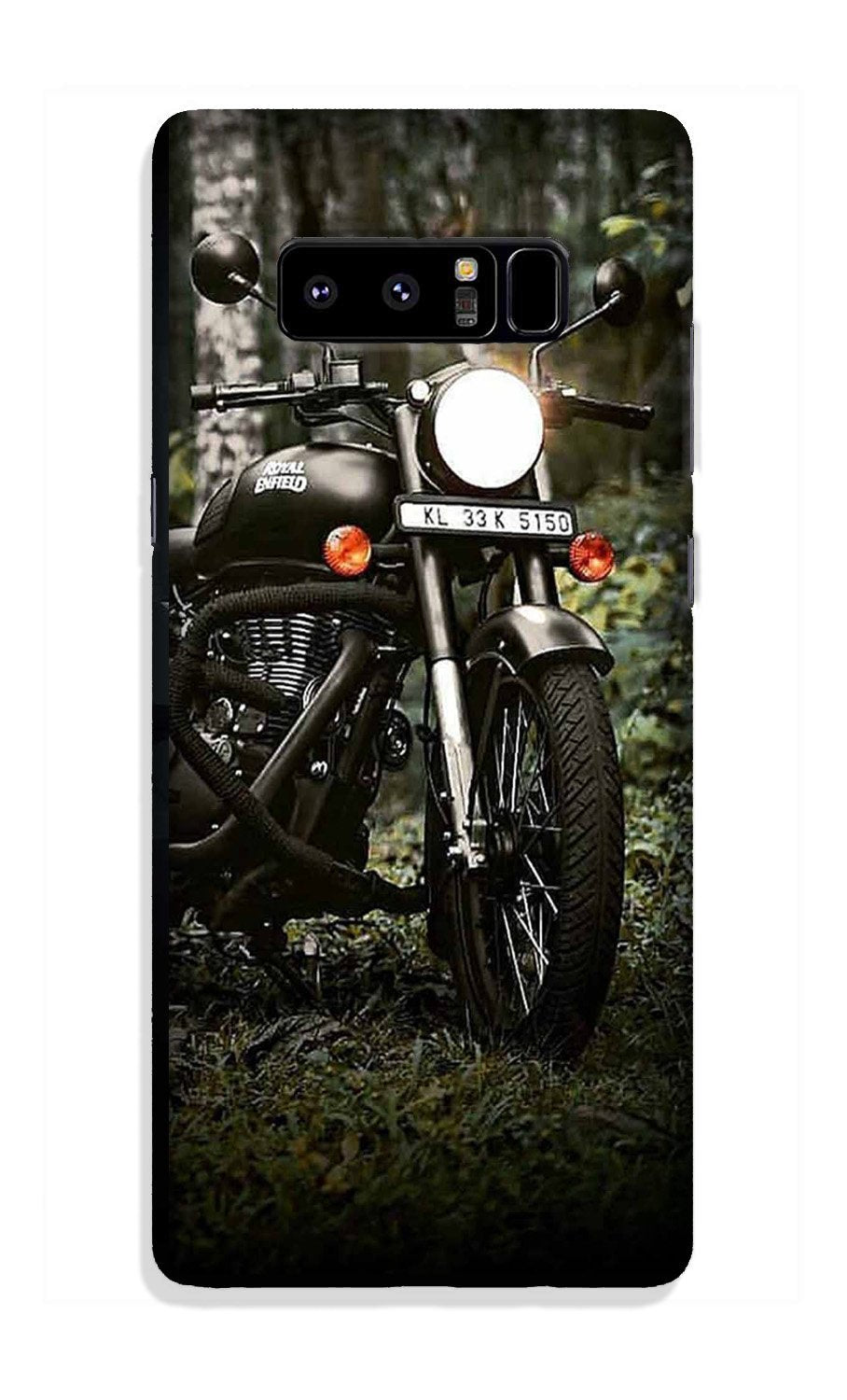 Royal Enfield Mobile Back Case for Galaxy Note 8 (Design - 384)