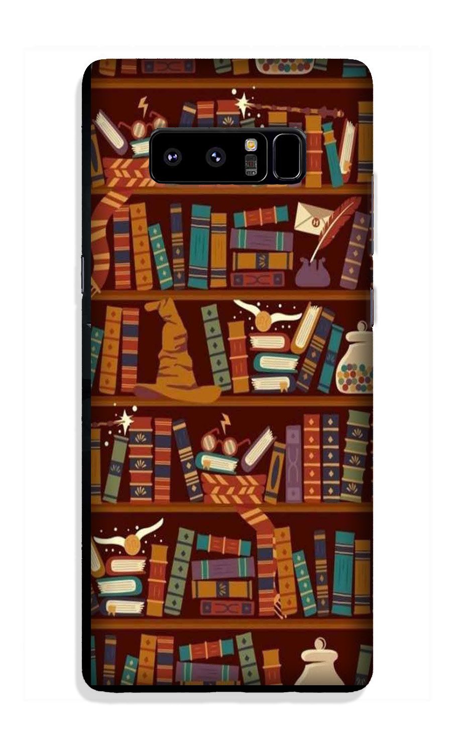 Book Shelf Mobile Back Case for Galaxy Note 8 (Design - 390)