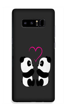 Panda Love Mobile Back Case for Galaxy Note 8 (Design - 398)