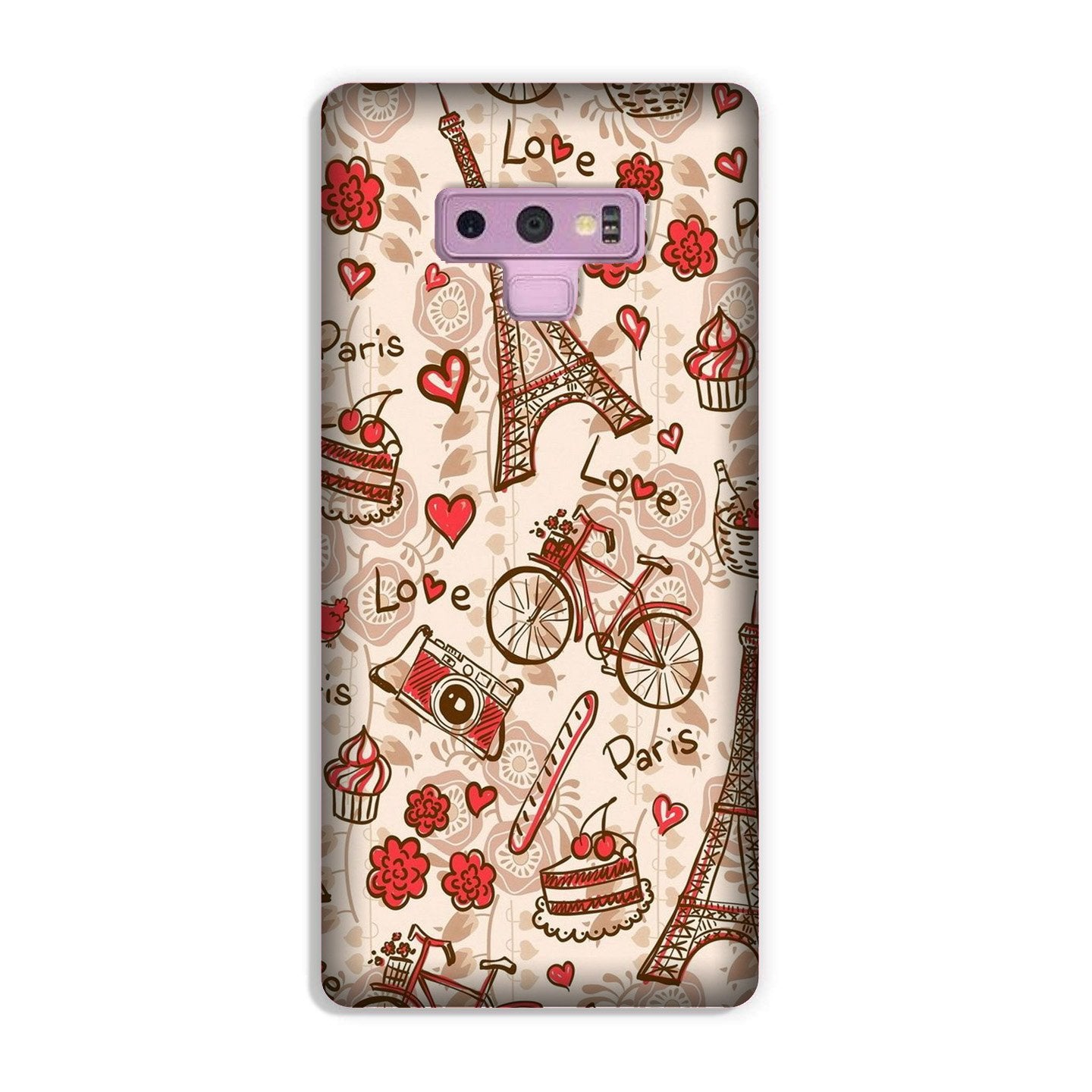 Love Paris Case for Galaxy Note 9  (Design - 103)