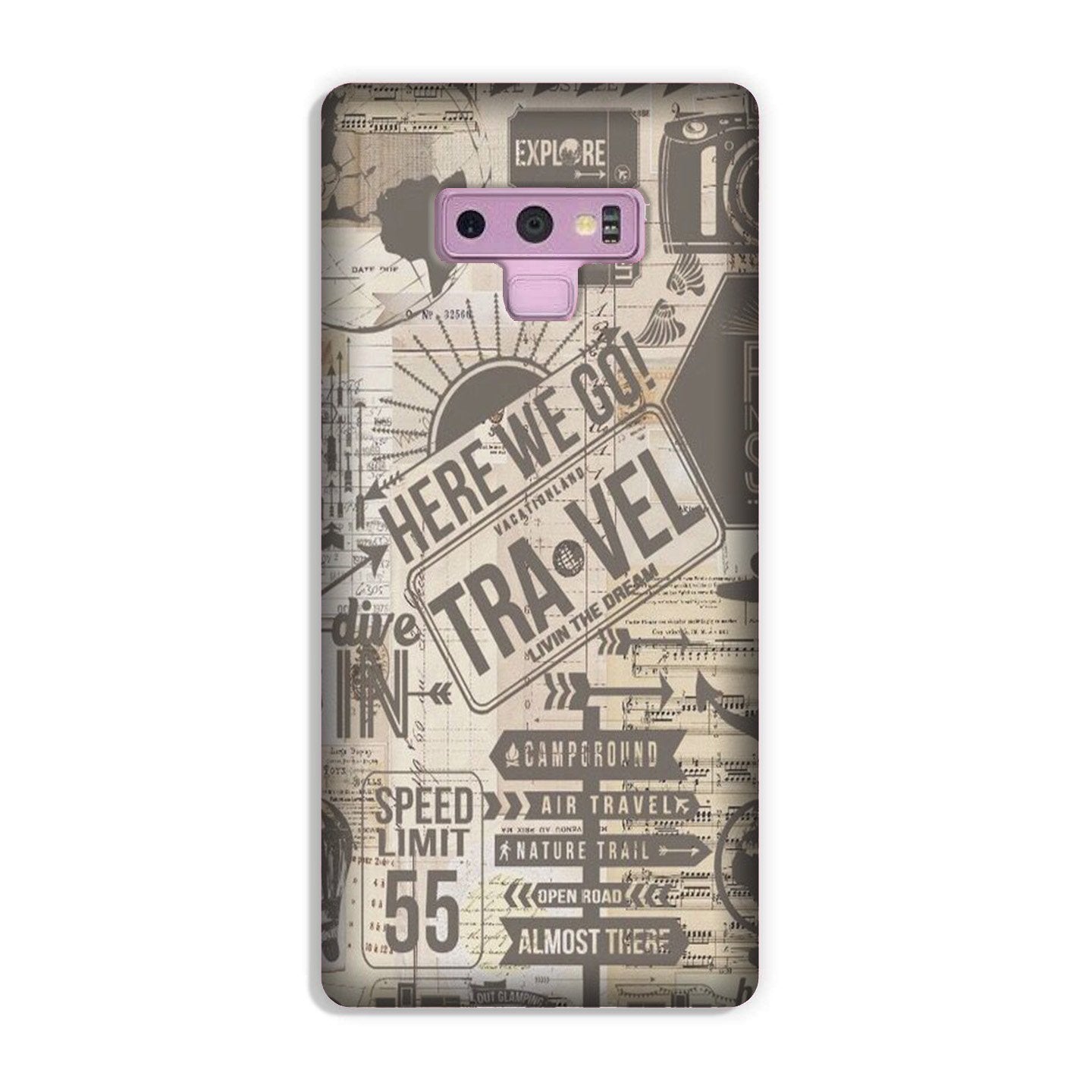 Travel Case for Galaxy Note 9  (Design - 104)