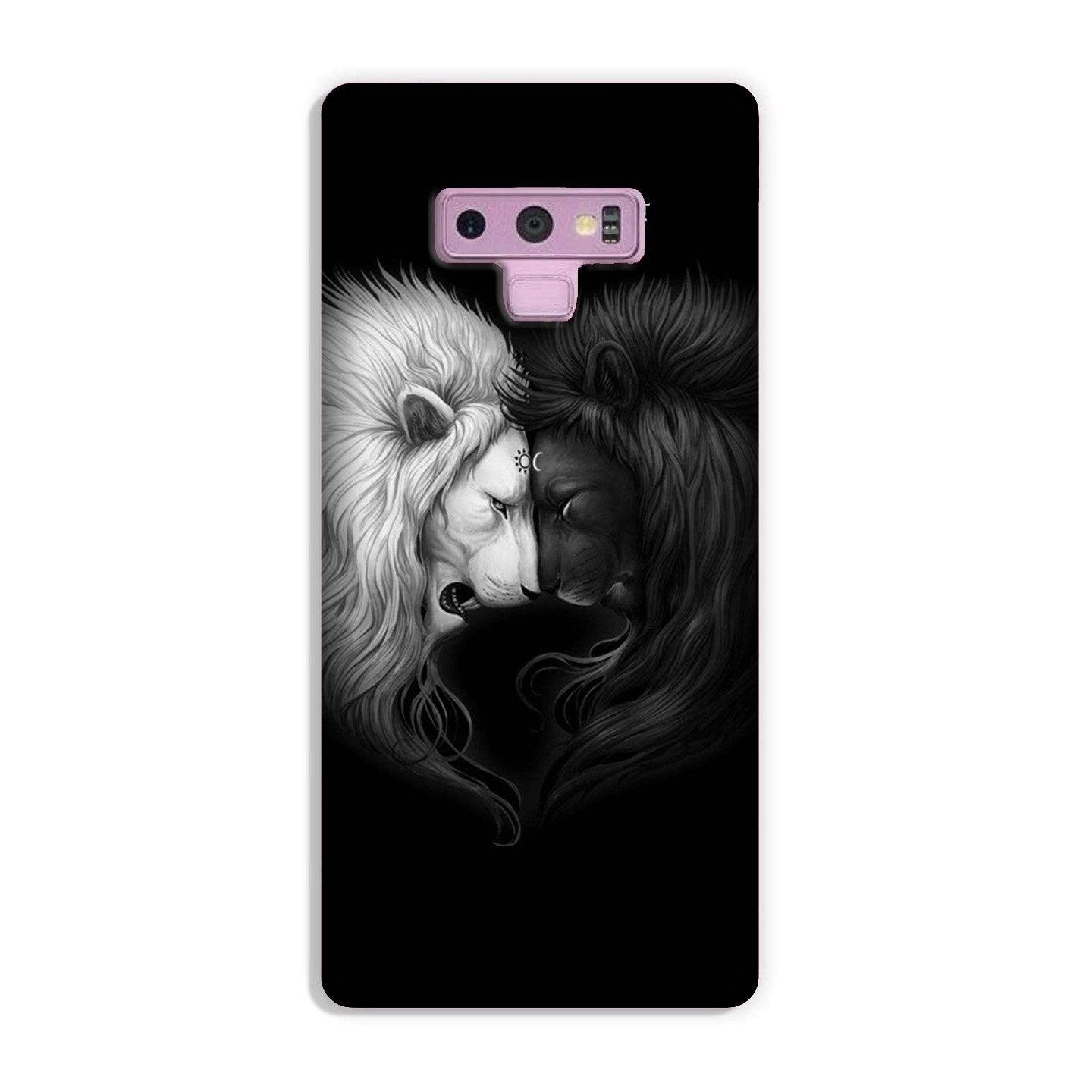 Dark White Lion Case for Galaxy Note 9  (Design - 140)