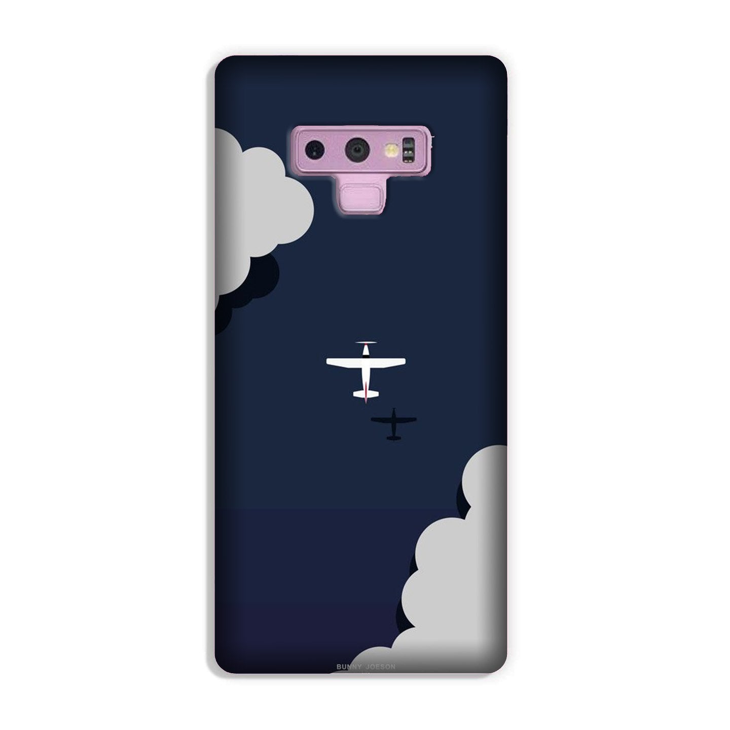 Clouds Plane Case for Galaxy Note 9 (Design - 196)