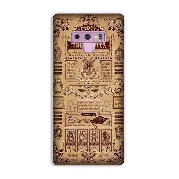 Hogwarts Mobile Back Case for Galaxy Note 9  (Design - 304)