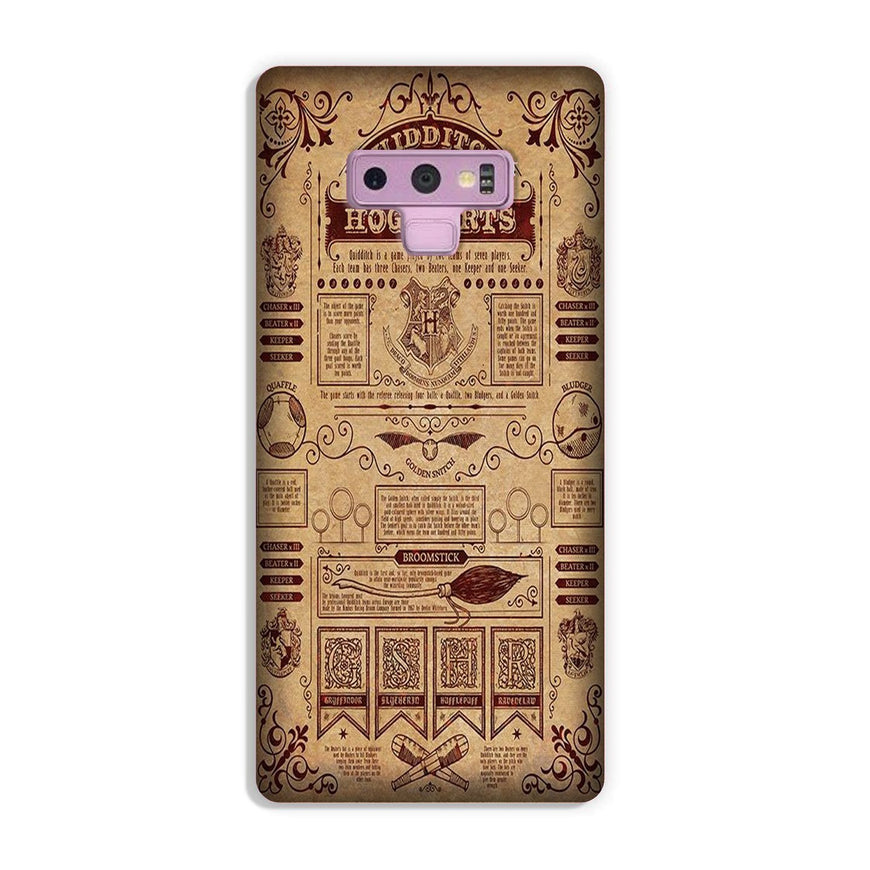 Hogwarts Mobile Back Case for Galaxy Note 9  (Design - 304)
