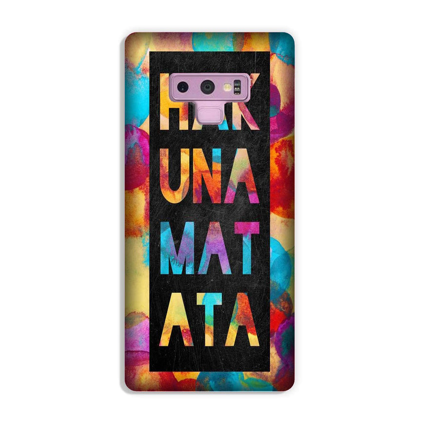 Hakuna Matata Mobile Back Case for Galaxy Note 9  (Design - 323)