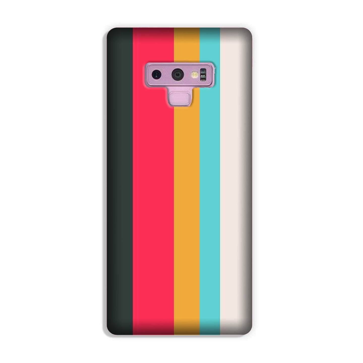 Color Pattern Mobile Back Case for Galaxy Note 9  (Design - 369)