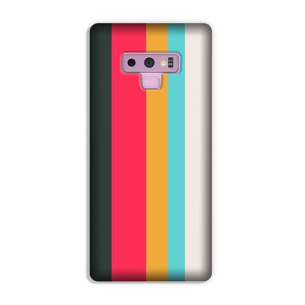 Color Pattern Mobile Back Case for Galaxy Note 9  (Design - 369)