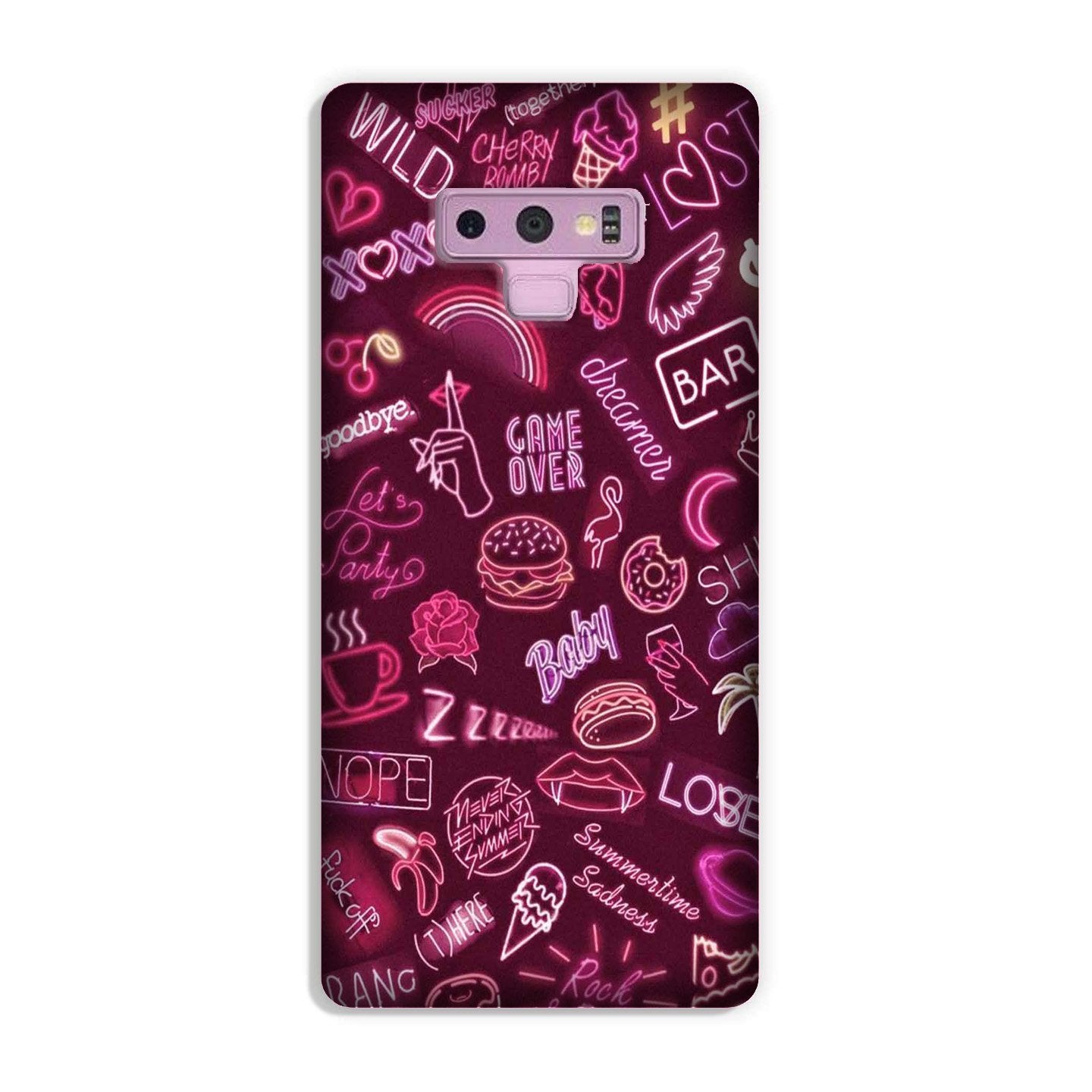 Party Theme Mobile Back Case for Galaxy Note 9  (Design - 392)