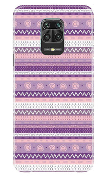 Zigzag line pattern3 Mobile Back Case for Xiaomi Redmi Note 9 Pro (Design - 11)