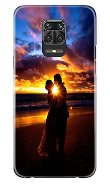 Couple Sea shore Mobile Back Case for Xiaomi Redmi Note 9 Pro Max (Design - 13)