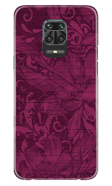 Purple Backround Mobile Back Case for Xiaomi Redmi Note 9 Pro (Design - 22)