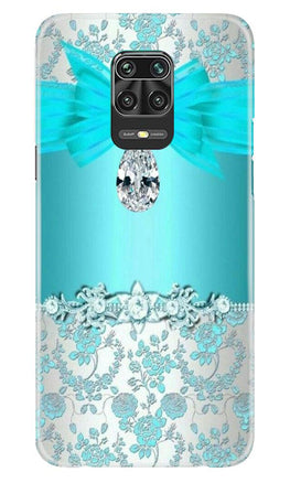 Shinny Blue Background Case for Xiaomi Redmi Note 9 Pro Max