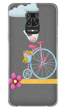 Sparron with cycle Mobile Back Case for Xiaomi Redmi Note 9 Pro (Design - 34)