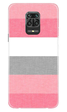 Pink white pattern Mobile Back Case for Xiaomi Redmi Note 9 Pro Max (Design - 55)