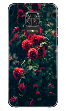 Red Rose Mobile Back Case for Xiaomi Redmi Note 9 Pro (Design - 66)