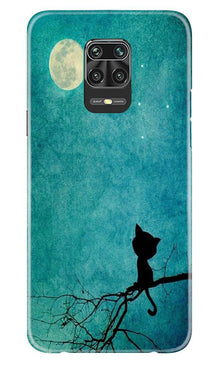 Moon cat Mobile Back Case for Xiaomi Redmi Note 9 Pro (Design - 70)