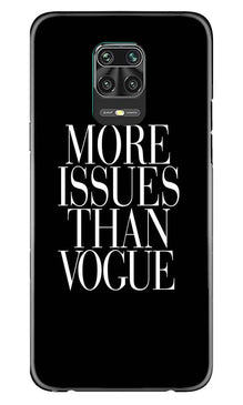 More Issues than Vague Mobile Back Case for Xiaomi Redmi Note 9 Pro (Design - 74)